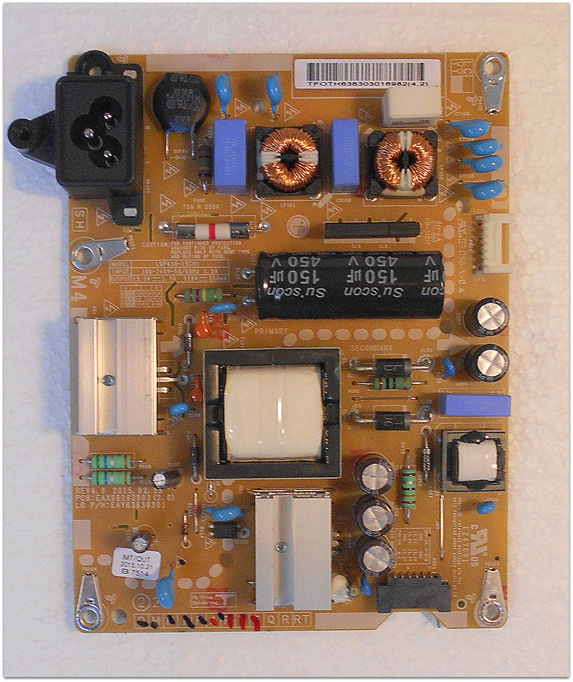 LG EAY63630301 POWER SUPPLY BOARD FOR 43LF5400-UB AND OTHER MODE